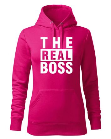 The Real Boss Női kapucnis pulóver-Női kapucnis pulóver-XS-Bíbor