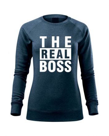 The Real Boss Női pulóver-Női pulóver-XS-Farmerkék melírozott