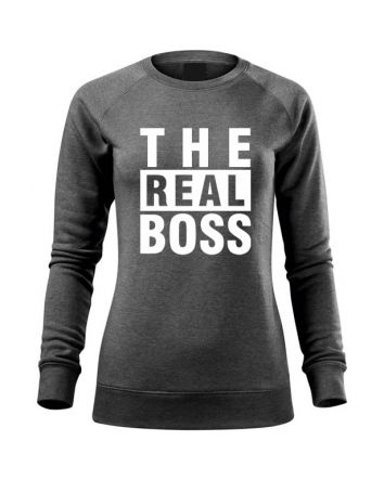 The Real Boss Női pulóver-Női pulóver-XS-Sötétszürke melírozott