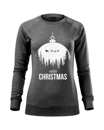 Merry Christmas Női pulóver-Női pulóver-XS-Sötétszürke melírozott