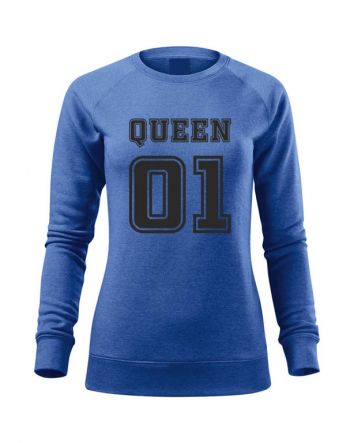 Queen 01 Női pulóver-Női pulóver-XS-Kék