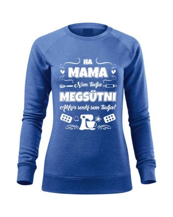 Ha Mama nem tudja megsütni Női pulóver-Női pulóver-XS-Kék melírozott