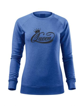 Queen Tattoo Női pulóver-Női pulóver-XS-Kék melírozott