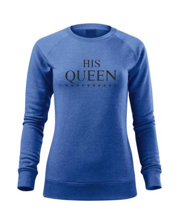 His Queen Női pulóver-Női pulóver-XS-Kék melírozott