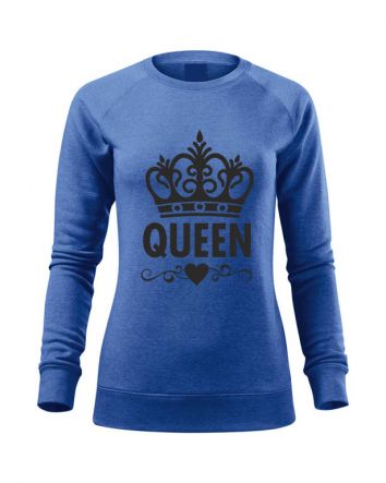 Queen Női pulóver-Női pulóver-XS-Kék melírozott