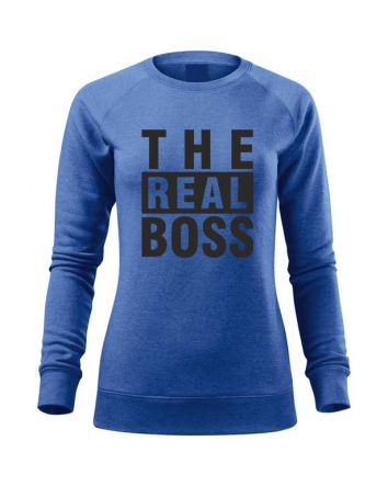 The Real Boss Női pulóver-Női pulóver-XS-Kék melírozott
