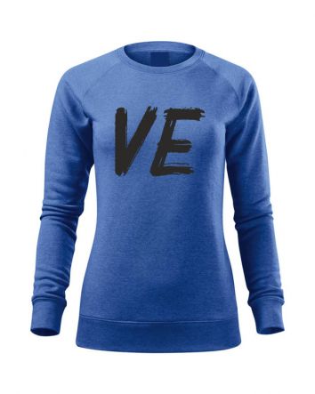 Love - Ve Női pulóver-Női pulóver-XS-Kék melírozott