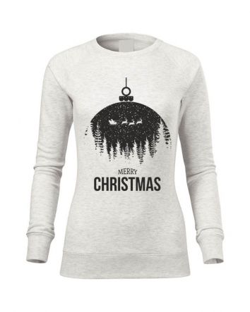 Merry Christmas Női pulóver-Női pulóver-XS-Törtfehér