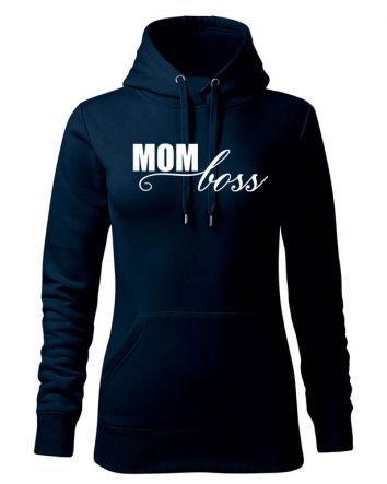 Mom Boss Női kapucnis pulóver-Női kapucnis pulóver-XS-Tengerészkék