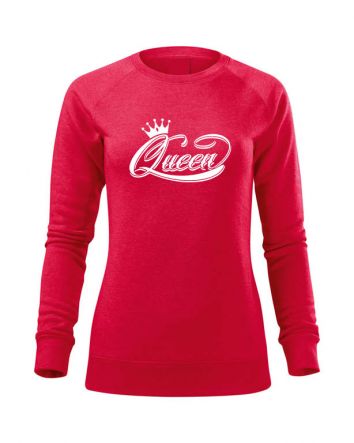 Queen Tattoo Női pulóver-Női pulóver-XS-Piros melírozott