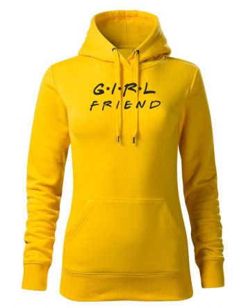 Girl Friend Női kapucnis pulóver-Női kapucnis pulóver-XS-Okkersárga