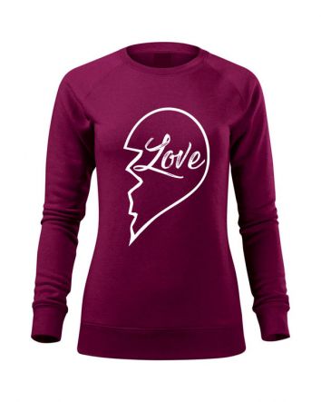 True Love - Love Női pulóver-Női pulóver-XS-Fukszia melírozott