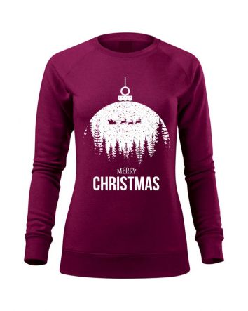 Merry Christmas Női pulóver-Női pulóver-XS-Fukszia melírozott