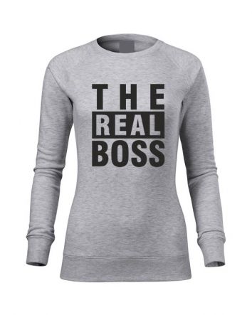 The Real Boss Női pulóver-Női pulóver-XS-Szürke melírozott