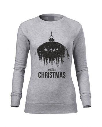 Merry Christmas Női pulóver-Női pulóver-XS-Szürke melírozott