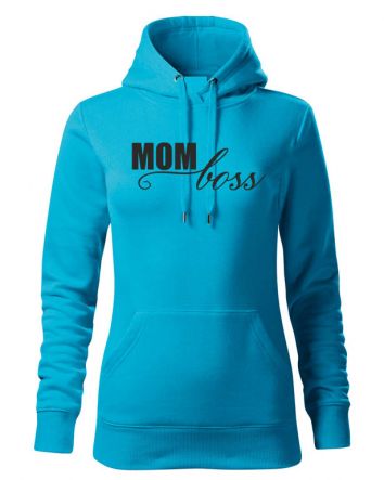Mom Boss Női kapucnis pulóver-Női kapucnis pulóver-XS-Türkiz