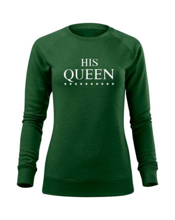 His Queen Női pulóver-Női pulóver-XS-Zöld melírozott