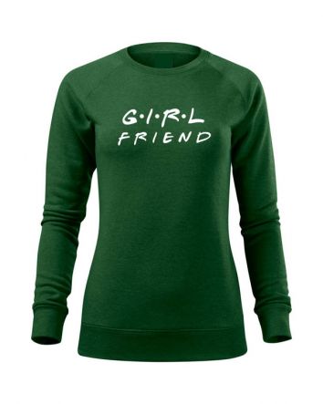 Girl Friend Női pulóver-Női pulóver-XS-Zöld melírozott