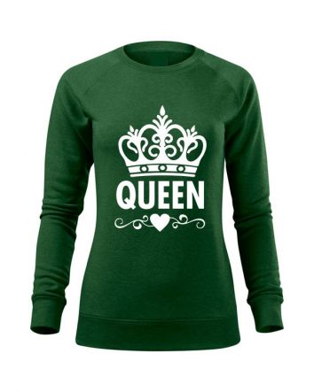 Queen Női pulóver-Női pulóver-XS-Zöld melírozott