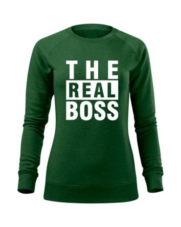 The Real Boss Női pulóver-Női pulóver-XS-Zöld melírozott