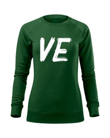 Love - Ve Női pulóver-Női pulóver-XS-Zöld melírozott