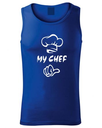 My Chef Férfi ujjatlan -Férfi ujjatlan -S-Kék