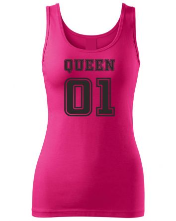 Queen 01 trikó-Női trikó-XS-Bíbor