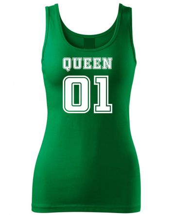 Queen 01 trikó-Női trikó-XS-Fűzöld