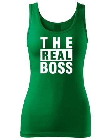 The Real Boss Női trikó-Női trikó-XS-Fűzöld
