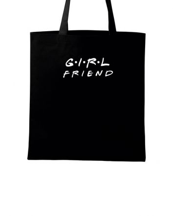 Girl Friend Vászontáska-Vászontáska-40x45 cm-Fekete