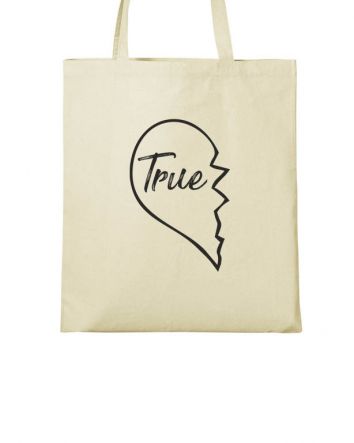 True Love - True Vászontáska-Vászontáska-40x45 cm-Natúr