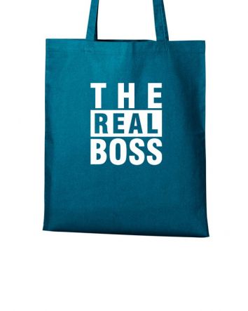 The Real Boss Vászontáska-Vászontáska-40x45 cm-Petrol kék