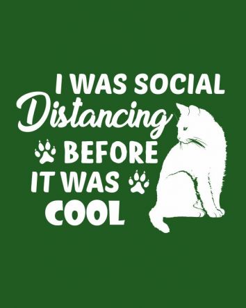 I Was Social Distancing cicás póló