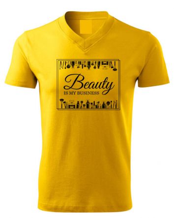 Beauty is my business Beauty is my business, kozmetikus póló, kozmetikai póló, körmös póló, sminkes póló