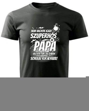 Szuperhős Papa papa póló, papás póló, nagypapa póló, nagypapás póló, szuperhős papa, szuperhős