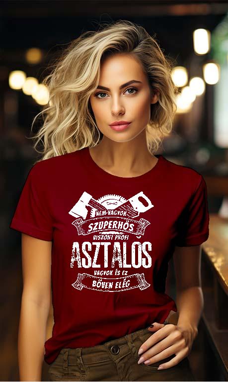 Szuperhős Asztalos - Asztalos Női Környakú Póló