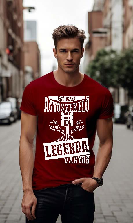 Autószerelő legenda - Autószerelő Férfi Környakú Póló