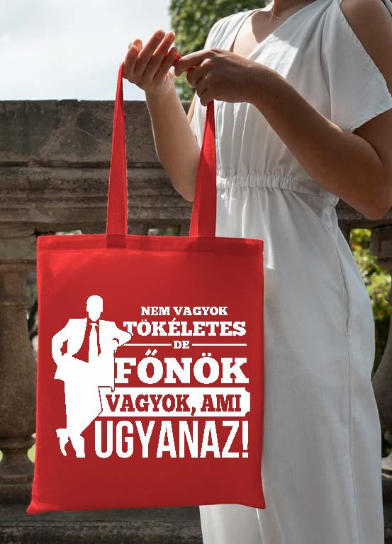 Nem vagyok tökéletes, de Főnök vagyok - Főnök Vászontáska