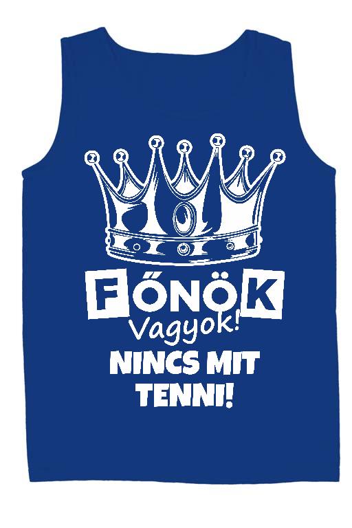 Főnök vagyok! Nincs mit tenni! - Főnök Férfi Ujjatlan