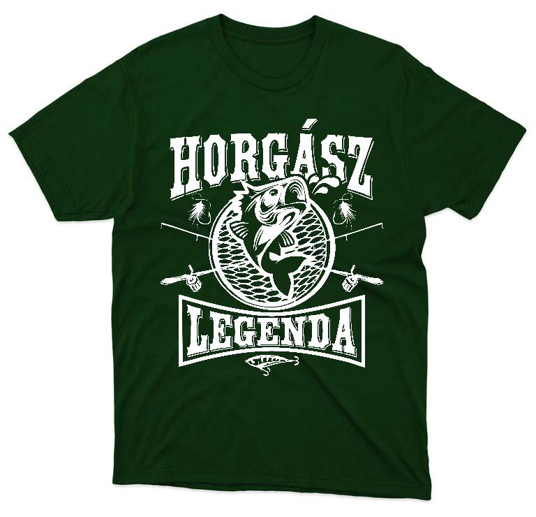 Horgász Legenda - Horgász Férfi Környakú Póló