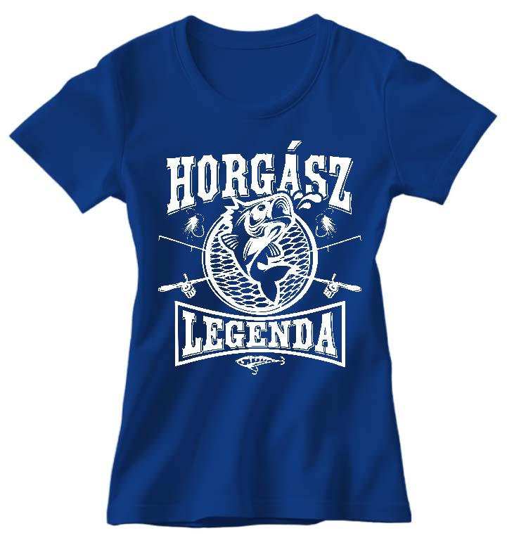 Horgász Legenda - Horgász Női Környakú Póló