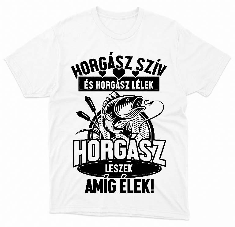 Horgász leszek amíg élek - Horgász Férfi Prémium Póló