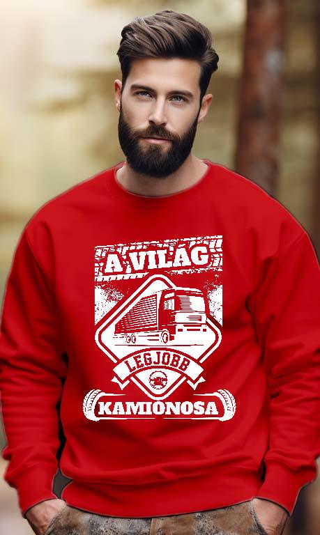 A világ legjobb Kamionosa - Kamionos Férfi Pulóver