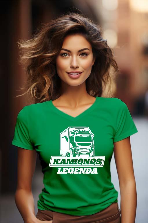 Kamionos legenda - Kamionos Női V-nyakú Póló