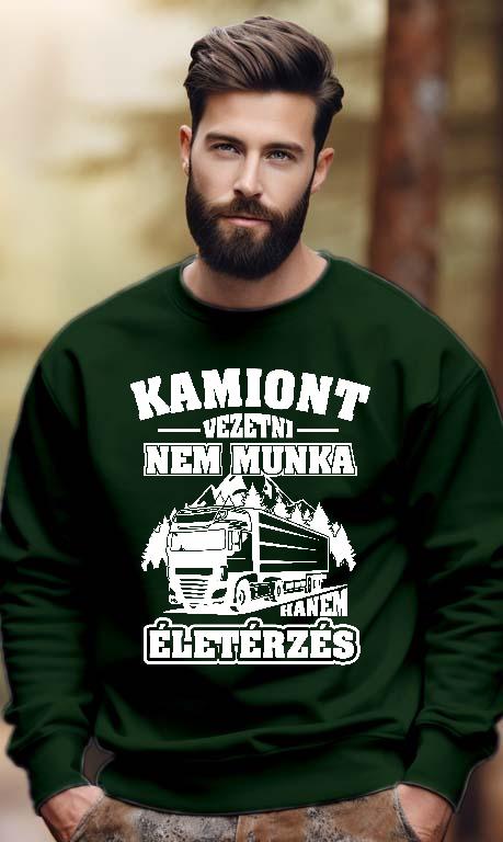 Kamiont vezetni nem munka - Kamionos Férfi Pulóver