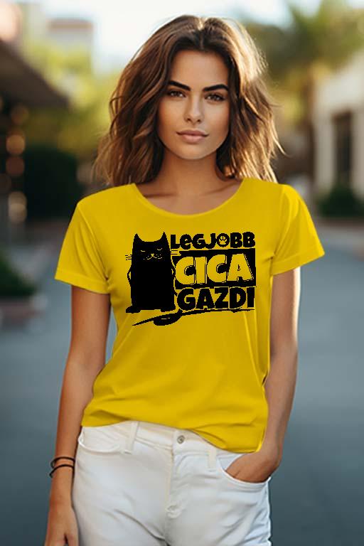 Legjobb Cica gazdi - Cicás Női O-nyakú Póló