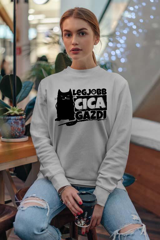 Legjobb Cica gazdi - Cicás Női Pulóver