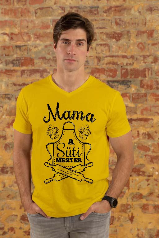 Mama a Süti mester - Mama Férfi V-nyakú Póló