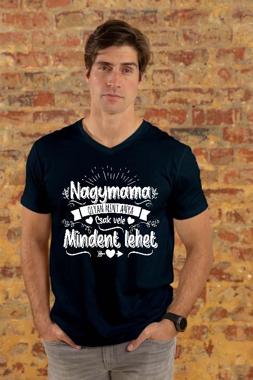 Nagymama olyan, mint anya - Mama Férfi V-nyakú Póló