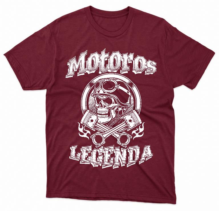 Motoros Legenda - Motoros Férfi Környakú Póló